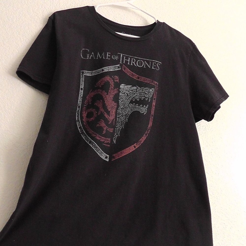 Men's Black GraphicTee Game OF Thrones